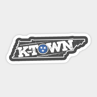 K-Town Tennessee (White on Iron) Sticker